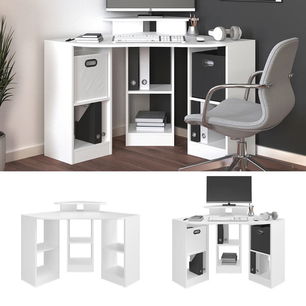 Eckschreibtisch "Artur" Weiß 94 X 94 Cm Vicco 4 Eckschreibtisch "Artur" Weiß 94 X 94 Cm Vicco – Bild 2