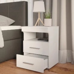 Nachttisch "Evi" Weiß 45 X 61 Cm 2er Set Vicco 14 Nachttisch "Evi" Weiß 45 X 61 Cm 2er Set Vicco -Vicco 4947 05 ol