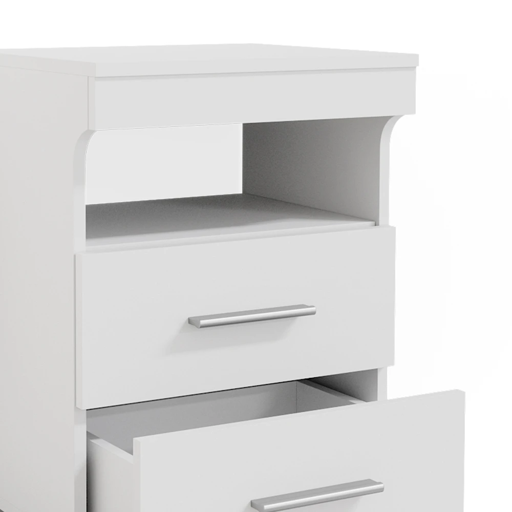 Nachttisch "Evi" Weiß 45 X 61 Cm 2er Set Vicco 8 Nachttisch "Evi" Weiß 45 X 61 Cm 2er Set Vicco – Bild 6