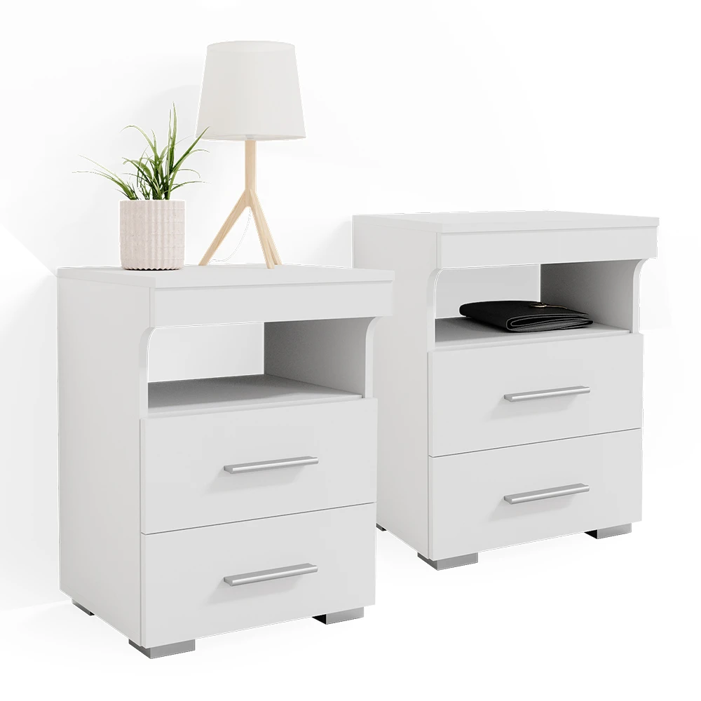 Nachttisch "Evi" Weiß 45 X 61 Cm 2er Set Vicco 9 Nachttisch "Evi" Weiß 45 X 61 Cm 2er Set Vicco – Bild 7