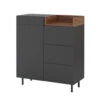 Sideboard "Anika" Anthrazit/Nussbaum 89 X 100 Cm Vicco -Vicco 5905 01 ol