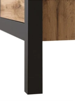 Vitrinenschrank "Lost" Eiche/Schwarz 62 X 193 Cm OK-Living -Vicco DS 1281 MBO 2