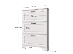 Schuhkipper "Tifosi" Weiß 84 X 121 Cm OK-Living 8 Schuhkipper "Tifosi" Weiß 84 X 121 Cm OK-Living -Vicco DS 1492 MBO 4