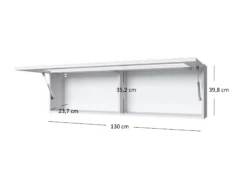 Wandregal "Tifosi" Weiß 130 X 40 Cm OK-Living -Vicco DS 1495 MBO 5