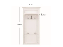Wandgarderobe "Tifosi" Weiß 70 X 150 Cm OK-Living 9 Wandgarderobe "Tifosi" Weiß 70 X 150 Cm OK-Living -Vicco DS 1496 MBO 5