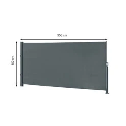 Seitenmarkise "ALU" Anthrazit 350 X 180 Cm OK-Living -Vicco g119 03 ol