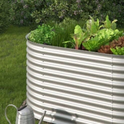 Hochbeet Silber 160 X 82 Cm OK-Living -Vicco g127 05 ol