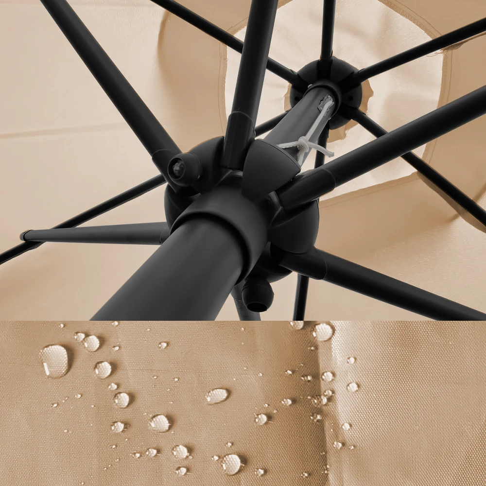 Ampelschirm Beige 270 Cm Mit Schutzhülle OK-Living 8 Ampelschirm Beige 270 Cm Mit Schutzhülle OK-Living – Bild 6