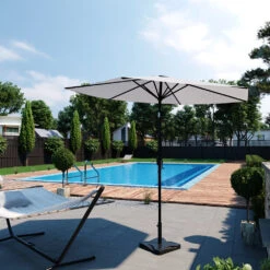 Sonnenschirmständer Anthrazit 42 X 42 Cm OK-Living -Vicco g132 04 ol