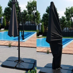 Ampelschirm 300cm Schwarz Vicco -Vicco g158 160 05 ol