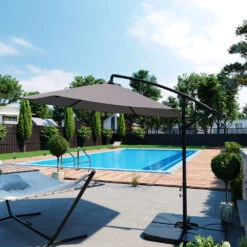 Sonnenschirmständer Anthrazit 101 X 101 Cm OK-Living -Vicco g159 04 ol