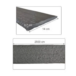 Rasenkante Grau 100 X 14 Cm 25 Meter OK-Living -Vicco g167 168 03 25m ol