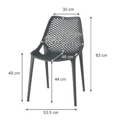 Gartenstuhl "Einar" Grau 50.5 X 83 Cm 4er Set OK-Living 13 Gartenstuhl "Einar" Grau 50.5 X 83 Cm 4er Set OK-Living -Vicco g224 03 ol