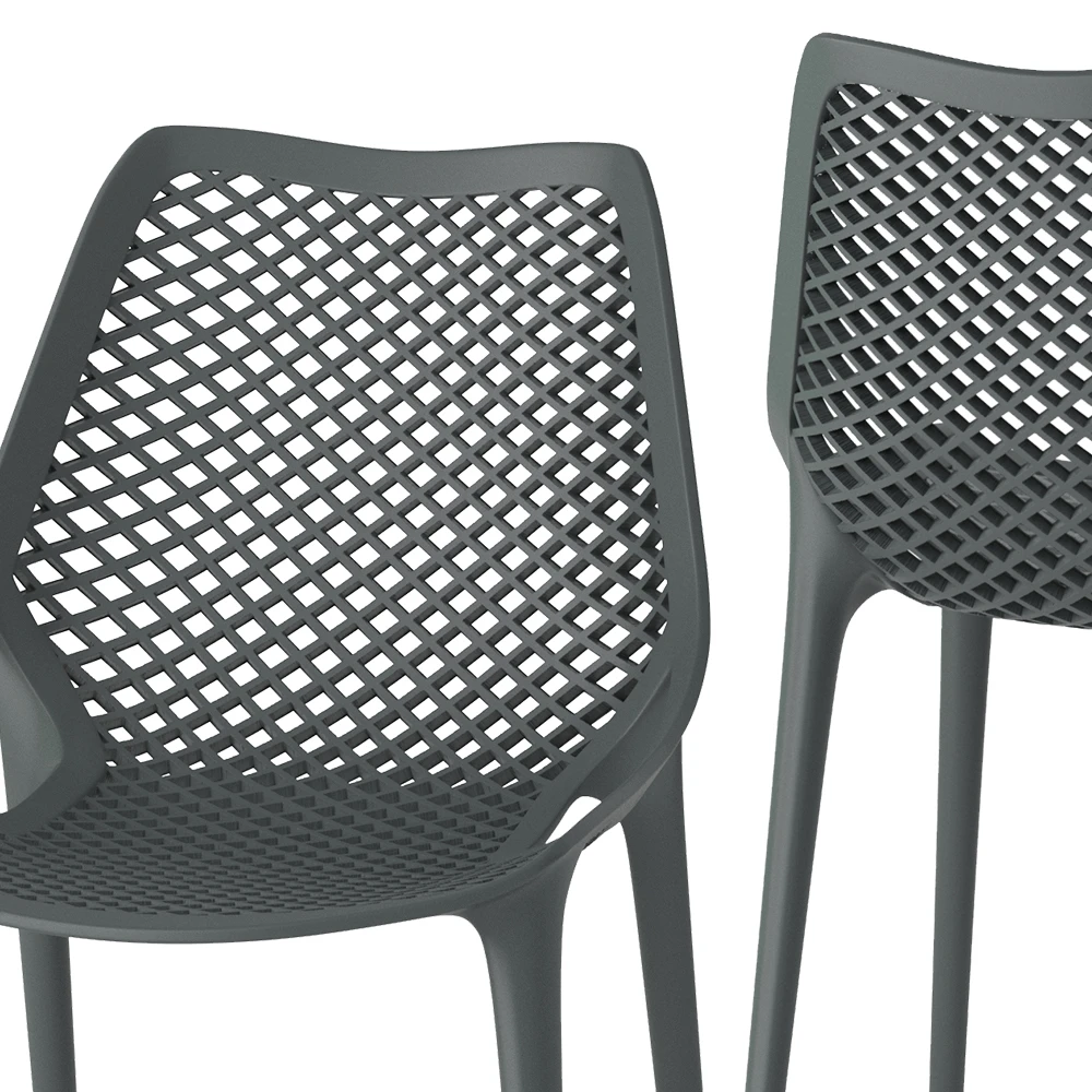 Gartenstuhl "Einar" Grau 50.5 X 83 Cm 4er Set OK-Living 8 Gartenstuhl "Einar" Grau 50.5 X 83 Cm 4er Set OK-Living – Bild 6