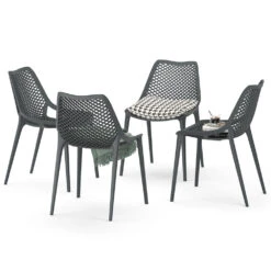 Gartenstuhl "Einar" Grau 50.5 X 83 Cm 4er Set OK-Living 17 Gartenstuhl "Einar" Grau 50.5 X 83 Cm 4er Set OK-Living -Vicco g224 07 ol