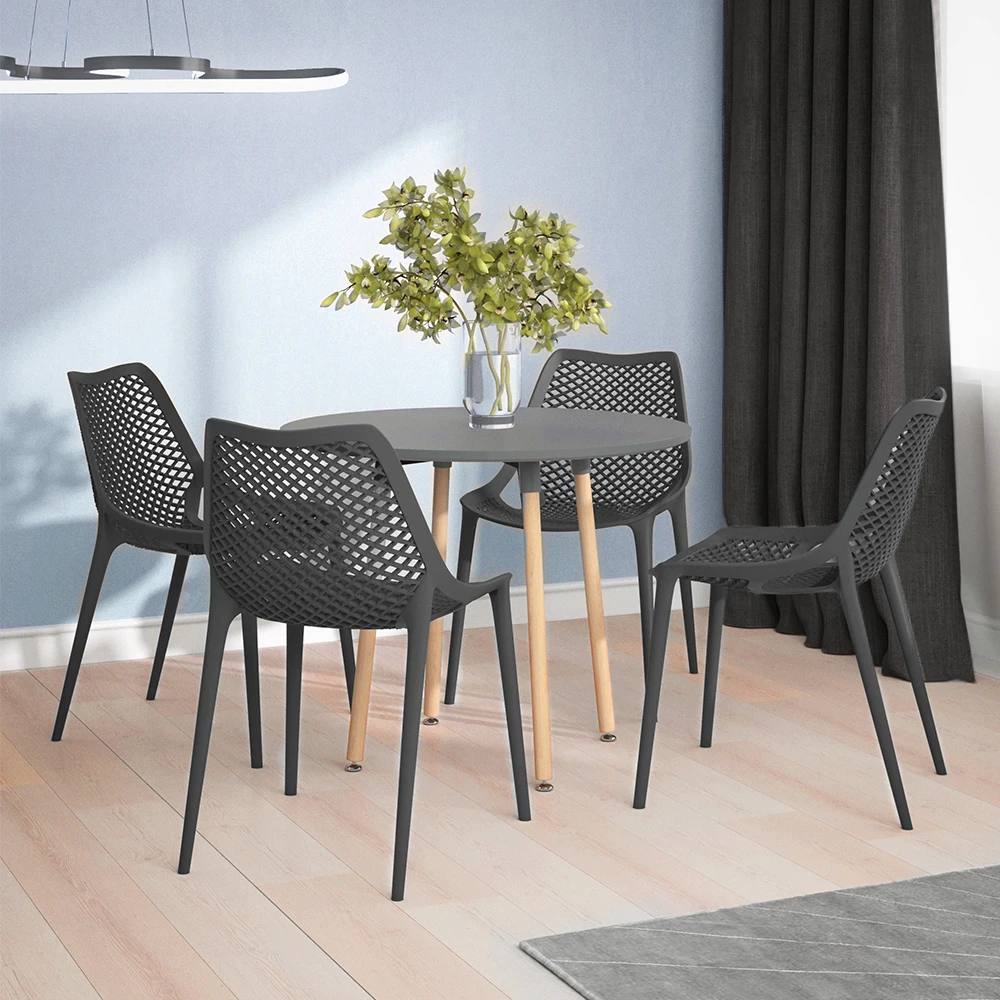 Gartenstuhl "Einar" Grau 50.5 X 83 Cm 4er Set OK-Living 11 Gartenstuhl "Einar" Grau 50.5 X 83 Cm 4er Set OK-Living – Bild 9