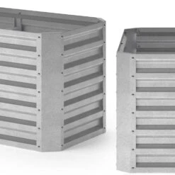 Hochbeet Silber 120 X 60 Cm OK-Living -Vicco g228 06