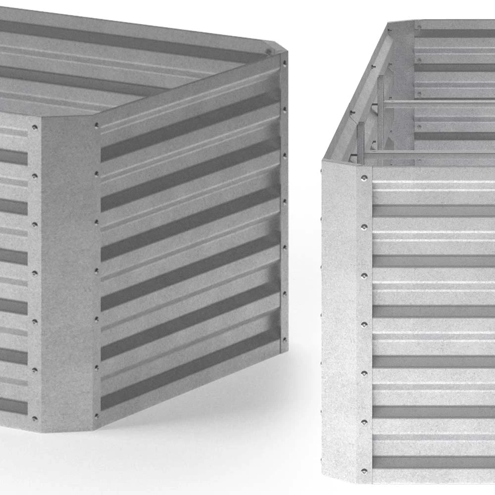 Hochbeet Silber 270 X 90 Cm OK-Living 8 Hochbeet Silber 270 X 90 Cm OK-Living – Bild 6