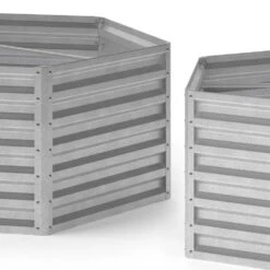 Hochbeet Silber 129.5 X 148.5 Cm OK-Living -Vicco g230 06 ol