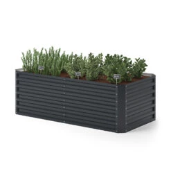 Hochbeet 180 X 90 Cm Anthrazit Rechteckig -Vicco g267 07 ol