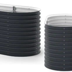 Hochbeet 160 X 80 Cm Anthrazit Oval 14 Hochbeet 160 X 80 Cm Anthrazit Oval -Vicco g268 06 ol