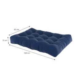 Palettenkissen "Flocken" Blau 120 X 15 Cm Vicco 11 Palettenkissen "Flocken" Blau 120 X 15 Cm Vicco -Vicco gm125 03 ol