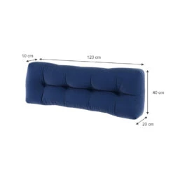 Palettenkissen Rückenkissen "Flocken" Blau 120 X 40 Cm Vicco 11 Palettenkissen Rückenkissen "Flocken" Blau 120 X 40 Cm Vicco -Vicco gm135 03 ol