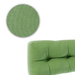 Palettenkissen Rückenkissen "Flocken" Grün 120 X 40 Cm Vicco -Vicco gm138 06 ol
