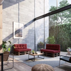 Palettenkissen Rot 120 X 80 Cm Vicco -Vicco gm162 04 ol