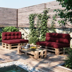 Palettenkissen Rot 120 X 80 Cm Vicco -Vicco gm162 05 ol