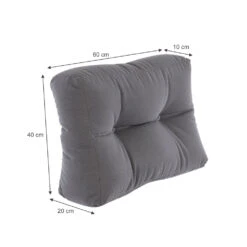 Palettenkissen "Flocken" Grau 60 X 20 Cm Vicco -Vicco gm170 03 ol