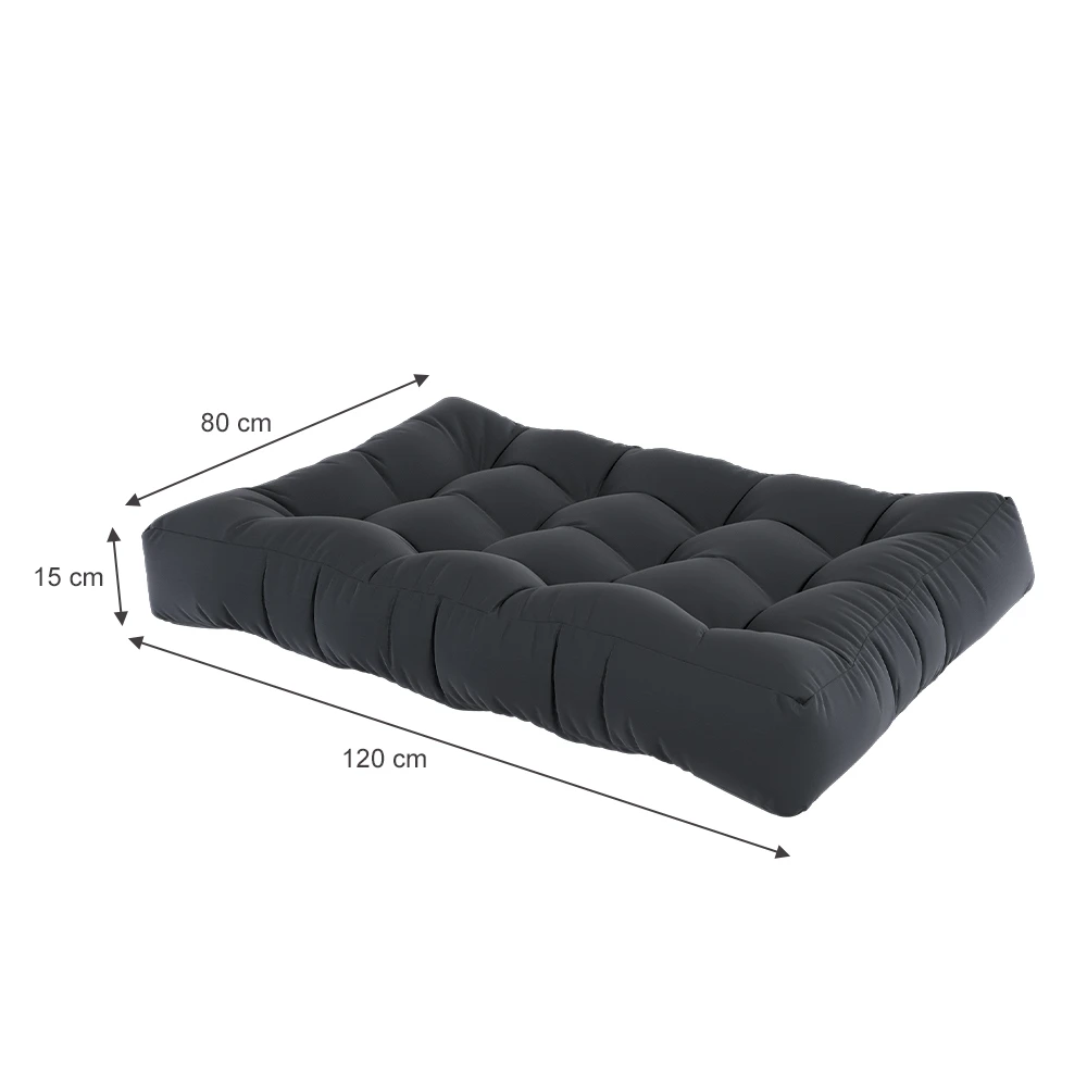 Palettenkissen Graphit 120 X 15 Cm Vicco 5 Palettenkissen Graphit 120 X 15 Cm Vicco – Bild 3