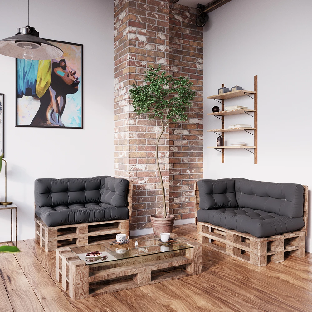 Palettenkissen Graphit 120 X 15 Cm Vicco 6 Palettenkissen Graphit 120 X 15 Cm Vicco – Bild 4