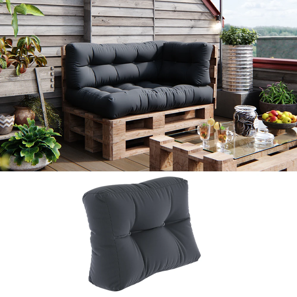 Palettenkissen Graphit 60 X 20 Cm Vicco 4 Palettenkissen Graphit 60 X 20 Cm Vicco – Bild 2