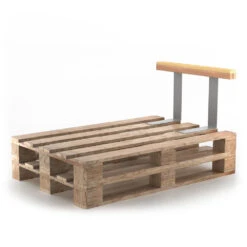 Rückenlehne Palettenkissen Naturholz 70 Cm Vicco