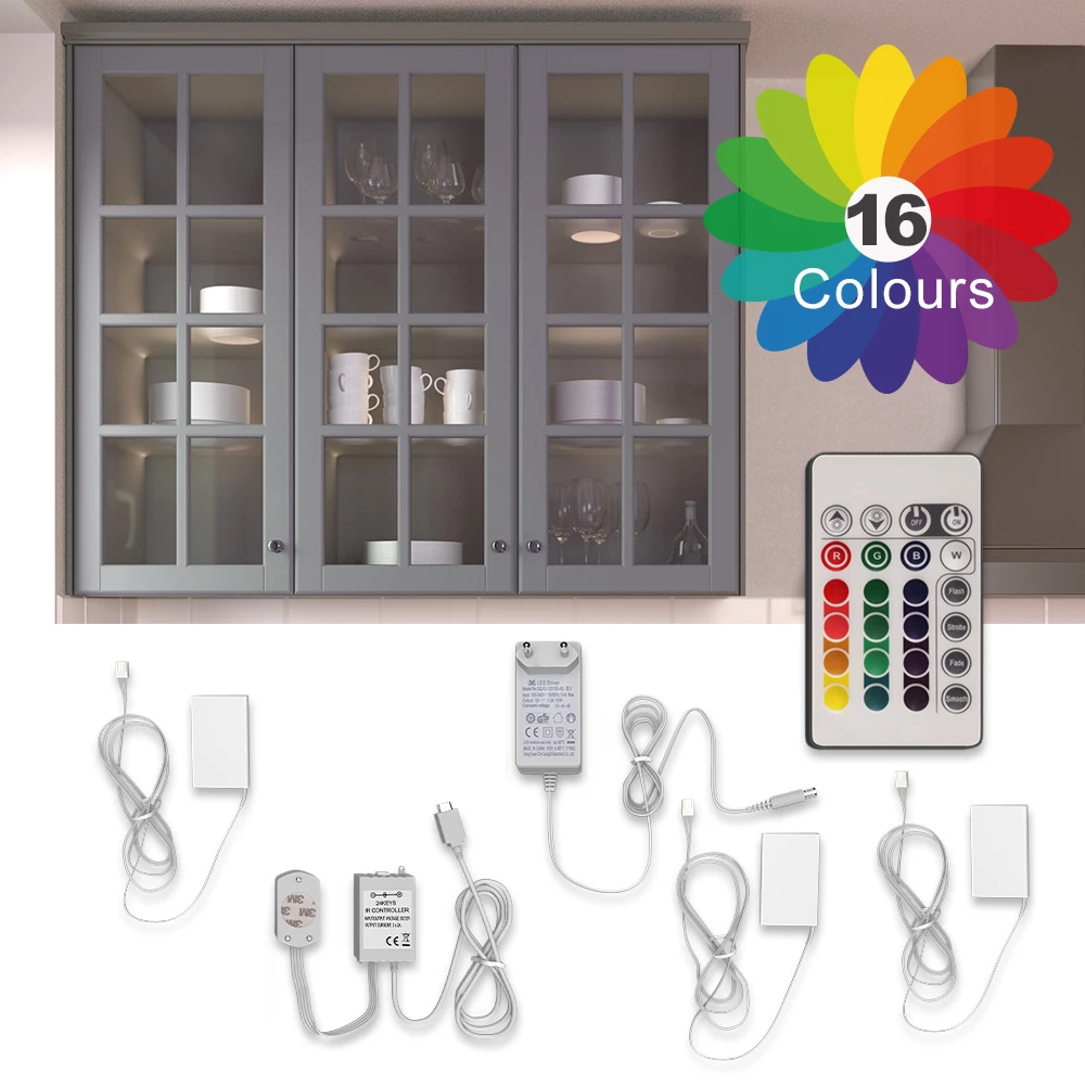 LED-Glaskantenbeleuchtung 3er Set Vicco 3 LED-Glaskantenbeleuchtung 3er Set Vicco – Bild 2