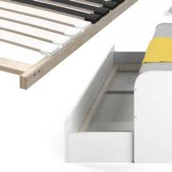 Kinderbett "Enzo" Weiß 90x200 Cm Mit Lattenrost Vitalispa -Vicco m1045 l 06 ol