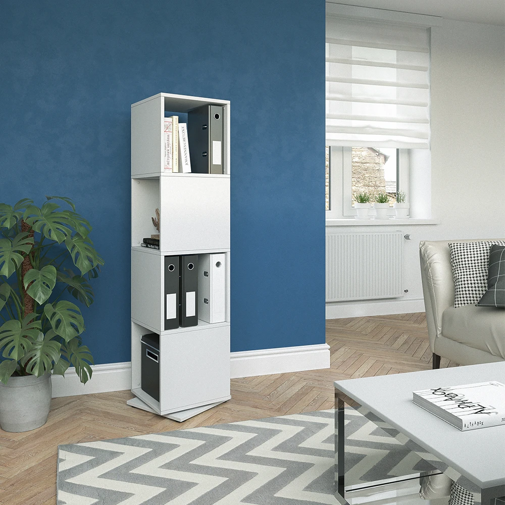 Drehregal Weiß 35 X 142 Cm Vicco 6 Drehregal Weiß 35 X 142 Cm Vicco – Bild 4