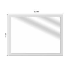 Badezimmerspiegel "Kiko" Weiß Hochglanz 45 X 60 Cm Vicco -Vicco m1099 03 ol