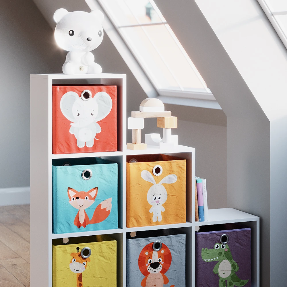 Treppenregal Weiß 105 X 107.5 Cm Mit Faltboxen Opt.1 Vicco 7 Treppenregal Weiß 105 X 107.5 Cm Mit Faltboxen Opt.1 Vicco – Bild 5