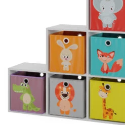 Treppenregal Weiß 105 X 107.5 Cm Mit Faltboxen Opt.1 Vicco 14 Treppenregal Weiß 105 X 107.5 Cm Mit Faltboxen Opt.1 Vicco -Vicco m1102 fb kinder 06 ol