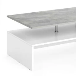 Couchtisch "Amato" Beton/Weiß 90 X 42 Cm Vicco -Vicco m1195 06 ol