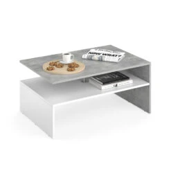 Couchtisch "Amato" Beton/Weiß 90 X 42 Cm Vicco -Vicco m1195 07 ol