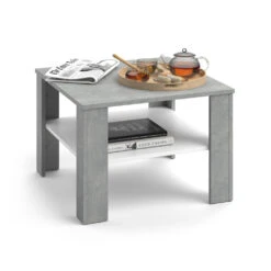 Couchtisch "Homer" Beton/Weiß 60 X 42 Cm Vicco -Vicco m1244 07 ol