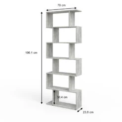Raumteiler "Levio" Beton 70 X 196.1 Cm Vicco -Vicco m1254 03 ol