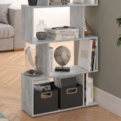 Raumteiler "Levio" Beton 70 X 196.1 Cm Vicco -Vicco m1254 05 ol