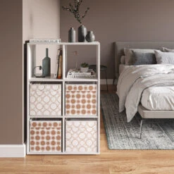 Raumteiler Weiß 72 X 108 Cm Mit 4 Faltboxen Opt.1 Vicco -Vicco m1258 fb4679 04 ol