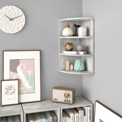 Eckregal "Ecki" Beton 30 X 60 Cm Vicco 12 Eckregal "Ecki" Beton 30 X 60 Cm Vicco -Vicco m1267 04 ol