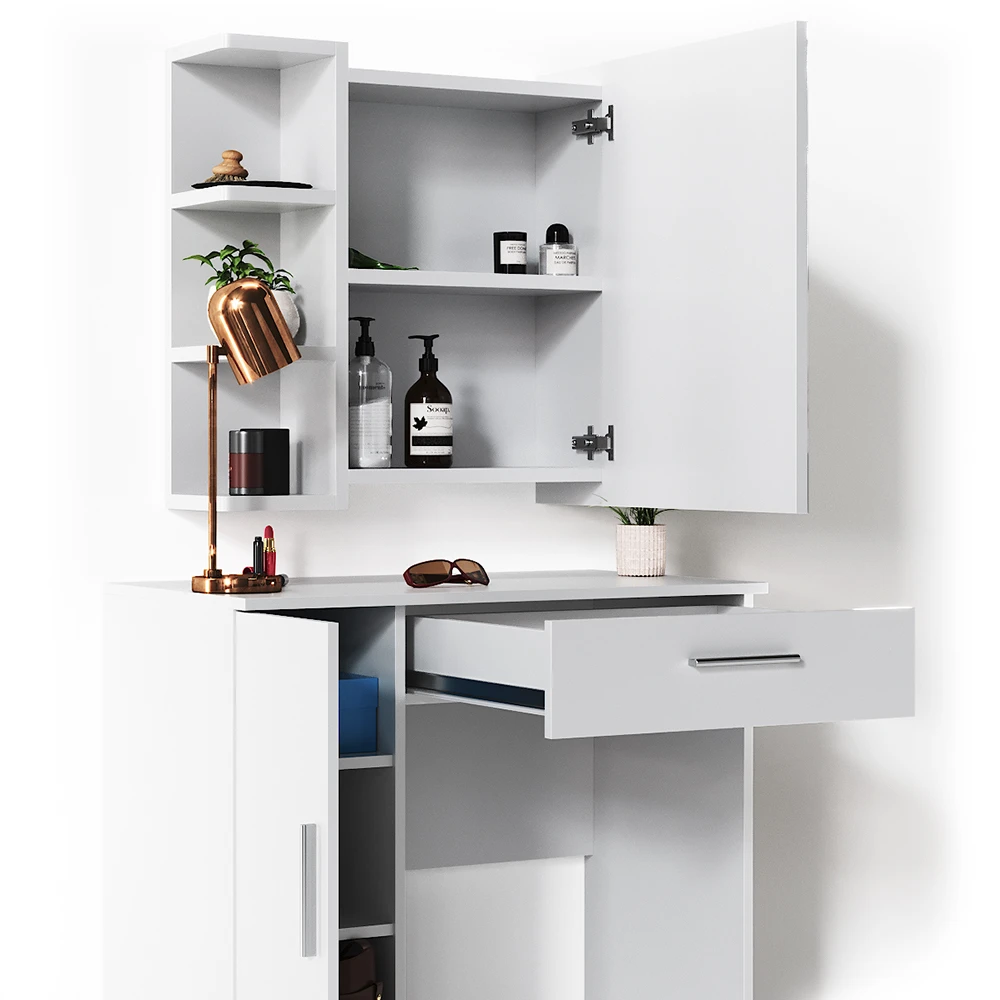 Schminktisch "Fynnia" Weiß 80.2 Cm Mit Hocker Vicco 8 Schminktisch "Fynnia" Weiß 80.2 Cm Mit Hocker Vicco – Bild 6