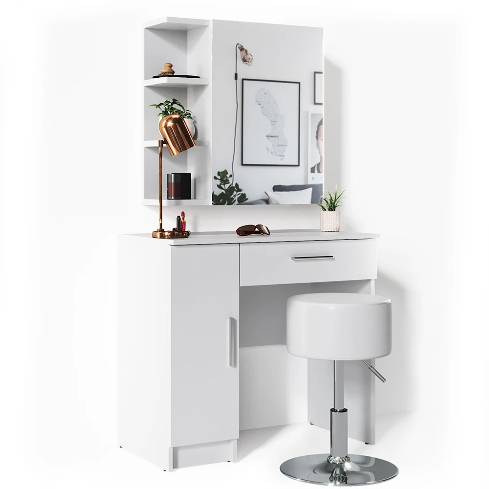 Schminktisch "Fynnia" Weiß 80.2 Cm Mit Hocker Vicco 9 Schminktisch "Fynnia" Weiß 80.2 Cm Mit Hocker Vicco – Bild 7